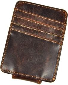img 3 attached to Leaokuu Authentic Cowhide Leather Magnetic