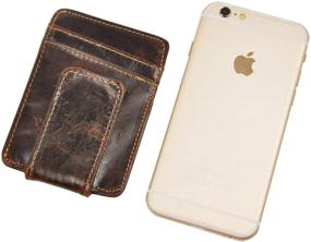 img 2 attached to Leaokuu Authentic Cowhide Leather Magnetic