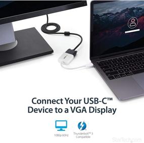 img 1 attached to 💻 Enhance Your MacBook Pro's Display: StarTech.com USB-C to VGA Adapter - White - 1080p
