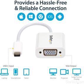 img 3 attached to 💻 Enhance Your MacBook Pro's Display: StarTech.com USB-C to VGA Adapter - White - 1080p