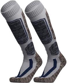 img 4 attached to 🎿 Weierya Performance Ski Socks 2-Pack - Perfect Snowboard Socks