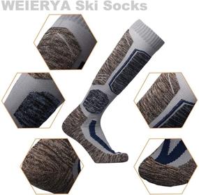 img 1 attached to 🎿 Weierya Performance Ski Socks 2-Pack - Perfect Snowboard Socks