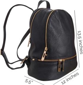 img 2 attached to 🎒 Fashionable Leather Backpack by Humble Chic: Amp up Your Style
