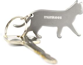 img 3 attached to Munkees Cat Bottle Opener Keychain - Mini Pet Kitten Can Opener Key Ring, Small Pocket Lightweight Kitty Beer & Wine Cap Opener Ideal for Men, Women, Bartenders, and Waiters