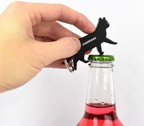 img 2 attached to Munkees Cat Bottle Opener Keychain - Mini Pet Kitten Can Opener Key Ring, Small Pocket Lightweight Kitty Beer & Wine Cap Opener Ideal for Men, Women, Bartenders, and Waiters