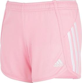 img 4 attached to 🩳 adidas Girls' Striped Mesh Shorts