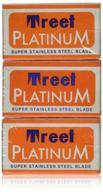 treet platinum super stainless double edge razor blades - pack of 30 logo