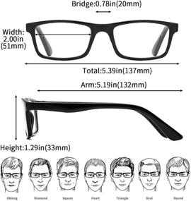 img 3 attached to Suertree Reading Glasses Lightweight Eyeglasses Vision Care
