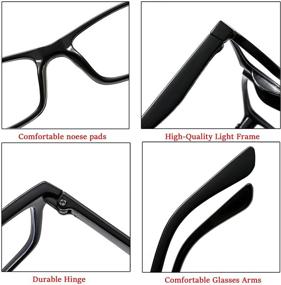 img 1 attached to Suertree Reading Glasses Lightweight Eyeglasses Vision Care