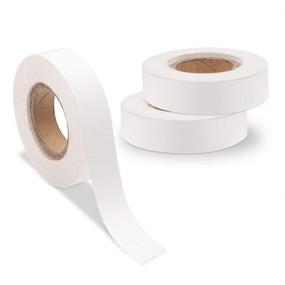 img 4 attached to 🏷️ Airmall 1/2 Inch White Color Code Tape for Labeling: Clean Removal, Write-on Handwritten Adhesive Label for Consoles, Freezers, and More! 1/2 Inch Width x 500 Inch Length, Package of 3 Rolls