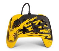 🎮 enhanced wired controller for nintendo switch - pikachu lightning - powera - nintendo switch logo