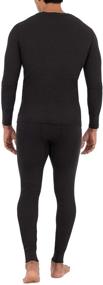 img 3 attached to Fruit of the Loom Men's Recycled Waffle Thermal Underwear Set: Top and Bottom