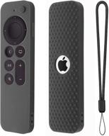 compatible with apple tv 4k siri remote 2021 silicone cover television & video logo