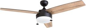 img 4 attached to 🎯 Enhance Your Space with the Prominence Home 51018 Statham Modern Farmhouse Ceiling Fan, 52", Espresso