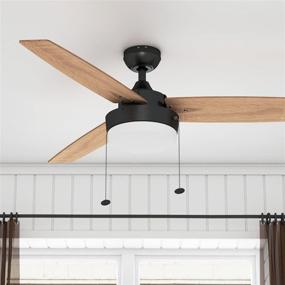 img 2 attached to 🎯 Enhance Your Space with the Prominence Home 51018 Statham Modern Farmhouse Ceiling Fan, 52", Espresso