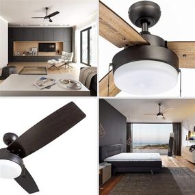 img 3 attached to 🎯 Enhance Your Space with the Prominence Home 51018 Statham Modern Farmhouse Ceiling Fan, 52", Espresso