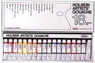 🎨 holbein artist gouache set: 18 x 5ml tubes for vibrant, professional artwork logo