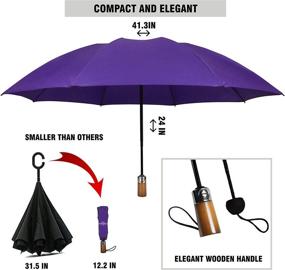 img 2 attached to Collapsible Automatic Resistant Umbrella Backpack