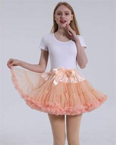 img 2 attached to 💃 Black and White Women's Fluffy Tutu Skirt - Perfect for Parties and Dance Events