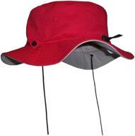 n'ice caps kids reversible adjustable cotton twill aussie sun protection hat: premium child headwear for ultimate outdoor safety logo