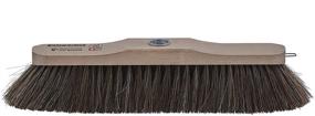 img 1 attached to 🧹 Swiss Made Horsehair Broom - Natural Bristles, Metal Handle, Durable Beech Wood Brush Head | Ideal for Parquet, Solid Hardwood Floors, and Tile Surfaces