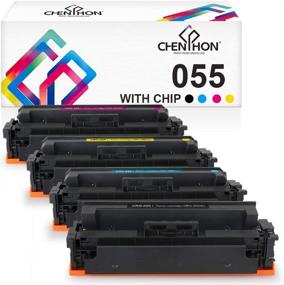 img 4 attached to CHENPHON (with CHIP) Compatible Toner Cartridge Replacement for Canon 055 Toner - Ideal for Canon imageCLASS MF743Cdw, MF741Cdw, MF740Cdw, MF745Cdw, MF746Cdw Printers - 4-Pack (KCMY)