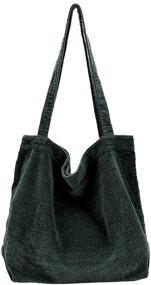 img 4 attached to Ulisty Capacity Corduroy Shoulder Shopping Women's Handbags & Wallets and Shoulder Bags