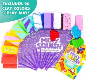 img 3 attached to 🎨 Explore the Mixy Squish Made by Me Deluxe Pack: Marbled, Crunchy Textured Air Dry Clay with Sensory Play, 14 Sculpting Tools & 3 Double Sided Molds for an Inspiring Creative Experience!