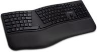 enhanced black kensington pro fit ergonomic wireless keyboard (model k75401us) for optimal comfort and functionality logo