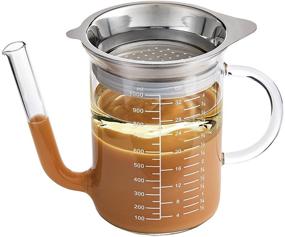 img 2 attached to HIC Harold Import Co Glass 32 Ounce Gravy Strainer: Efficient Kitchen Tool for Perfectly Smooth Gravy