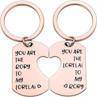 👩 mother daughter keychain set - perfect gift for best friends, sisters. you are the lorelai to my rory - ideal mother daughter gift logo