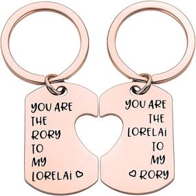 img 4 attached to 👩 Mother Daughter Keychain Set - Perfect Gift for Best Friends, Sisters. You Are the Lorelai To My Rory - Ideal Mother Daughter Gift