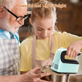 img 2 attached to 🔌 400W Electric Hand Mixer with 9-Speeds, Digital Display, Storage Case, Turbo Boost, Touch Button, 5 Stainless Steel Accessories - Ideal for Eggs, Cakes, Creams, and Dough in the Kitchen