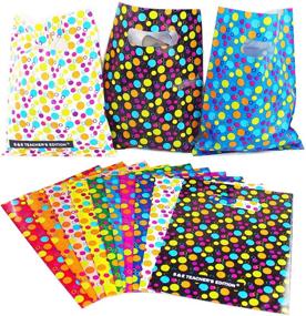 img 3 attached to 🎉 S & E TEACHER'S EDITION Party Favor Bags Pack: 50 Pcs Assorted Plastic Goody Bags for Memorable Parties!