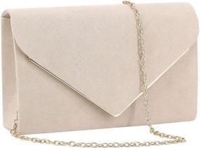 img 4 attached to 🌟 Dazzling Clutch: Naimo Evening Detachable Women's Handbags & Wallets - Stylish and Versatile