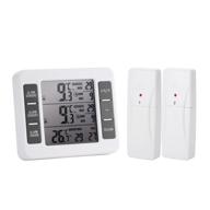 🔔 locisne freezer alarm: audible alarm & 2 wireless sensors for home kitchen - indoor/outdoor refrigerator thermometer logo