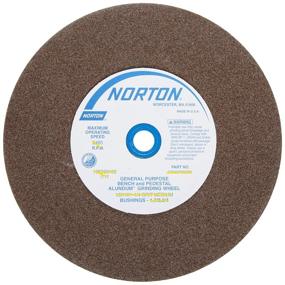 img 2 attached to Premium Norton Grinding Wheel: Gemini Bench & Pedestal Aluminum Oxide Grinder Wheel - Medium Grit (8 Inch) - 1 Pack