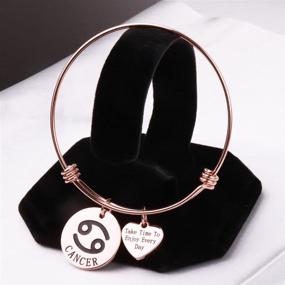 img 1 attached to 🌟 Stylish Zodiac Sign Bracelets: Unique Celestial Jewelry for Women - Perfect Constellation Gift and Birthday Present