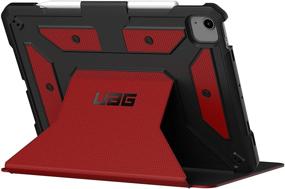 img 4 attached to 🔥 URBAN ARMOR GEAR UAG iPad Air 10.9-inch (4th Gen, 2020) Case: Metropolis Folio - Slim, Heavy-Duty Tough, Multi-Viewing Angles Stand - Military Drop Tested - Rugged Protective Cover (Magma)