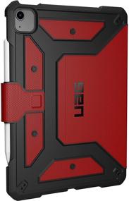 img 3 attached to 🔥 URBAN ARMOR GEAR UAG iPad Air 10.9-inch (4th Gen, 2020) Case: Metropolis Folio - Slim, Heavy-Duty Tough, Multi-Viewing Angles Stand - Military Drop Tested - Rugged Protective Cover (Magma)