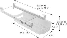 img 2 attached to 🥚 Smart Design Sliding Egg Drawer: Convenient 18 Egg Holder with Extendable Rails - BPA Free - Fridge/Freezer Storage Container