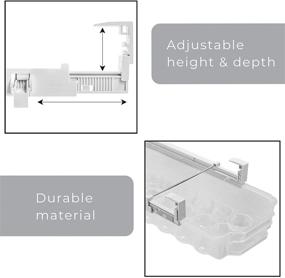 img 1 attached to 🥚 Smart Design Sliding Egg Drawer: Convenient 18 Egg Holder with Extendable Rails - BPA Free - Fridge/Freezer Storage Container