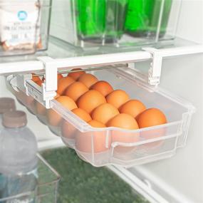 img 3 attached to 🥚 Smart Design Sliding Egg Drawer: Convenient 18 Egg Holder with Extendable Rails - BPA Free - Fridge/Freezer Storage Container