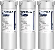 crystala filters xwf water filter: high-quality and compatible 3 pack for ge xwf refrigerator water filter логотип