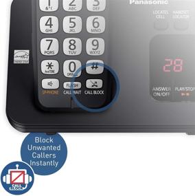 img 2 attached to 📞 Panasonic DECT 6.0 Cordless Phone System with Answering Machine, Call Blocking - 3 Handsets - KX-TGE433B (Black)