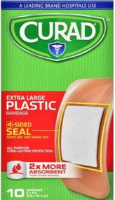 img 2 attached to 💡 OptimizeSEO Extra Large Plastic Bandage by Curad - Advanced 4-Sided Seal, Enhanced Absorbency - 2X More Effective...