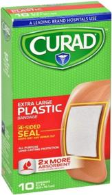 img 1 attached to 💡 OptimizeSEO Extra Large Plastic Bandage by Curad - Advanced 4-Sided Seal, Enhanced Absorbency - 2X More Effective...