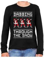 🎅 boys' dabbing christmas sleeve t-shirt - tops, tees & shirts logo