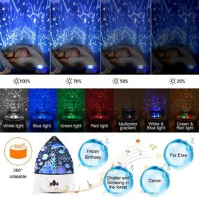 img 3 attached to 🌟 Magical Starry Night Light Projector for Kids - Create Enchanting Bedroom Ambiance with 7 Lighting Modes & Remote Control