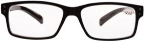 img 1 attached to 👓 Eyekepper Mens Vintage Reading Glasses-5 Pack Black Frame Unisex Reading Glasses